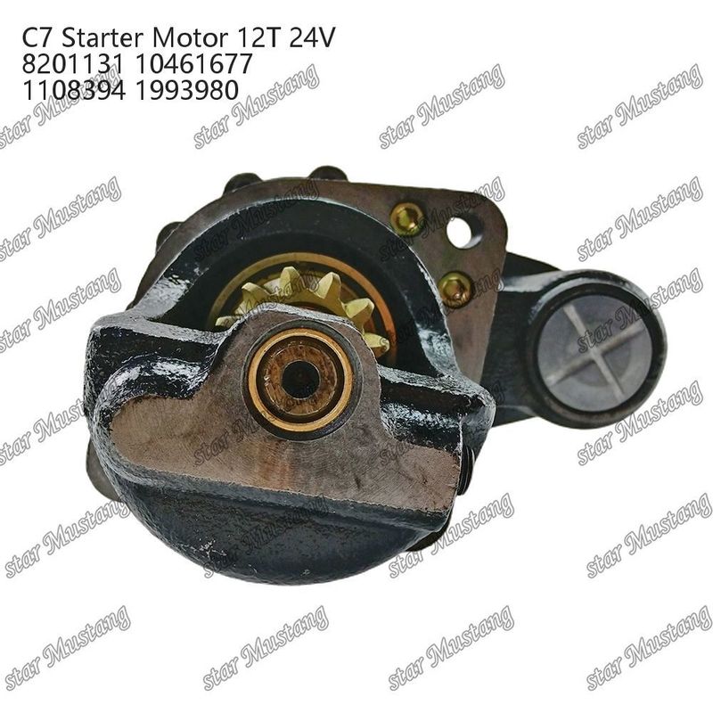 موتور استارتر موتور C7 12T 24V 8201131 10461677 1108394 1993980 برای قطعات معدنی موتور Caterpillar