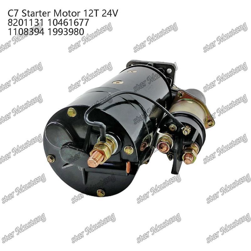 موتور استارتر موتور C7 12T 24V 8201131 10461677 1108394 1993980 برای قطعات معدنی موتور Caterpillar
