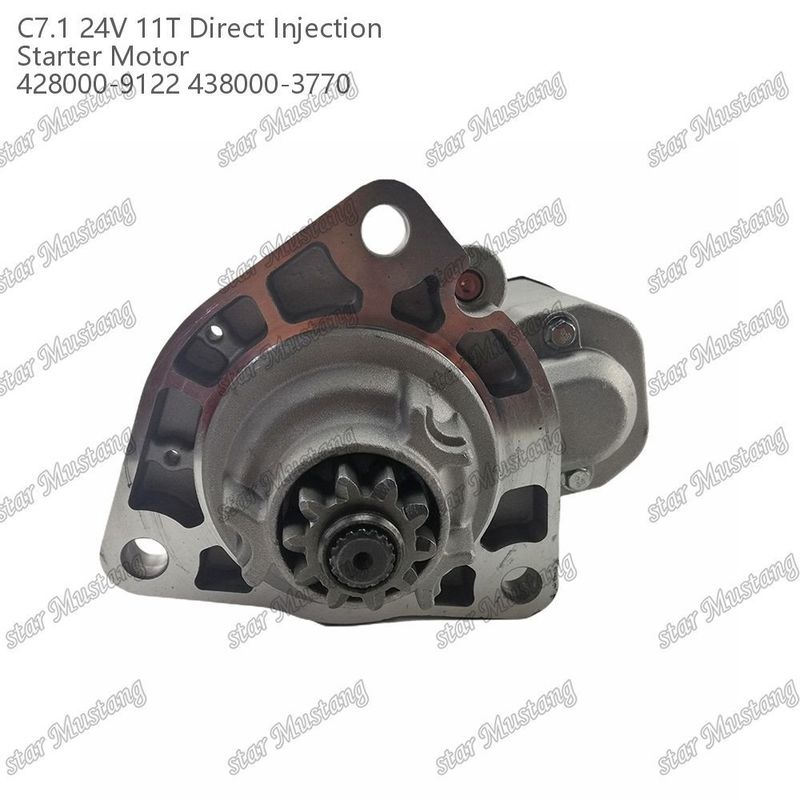 موتور استارتر موتور C7.1 DI نوع 24V 11T 428000-9122 438000-3770 برای قطعات معدنی موتور Caterpillar