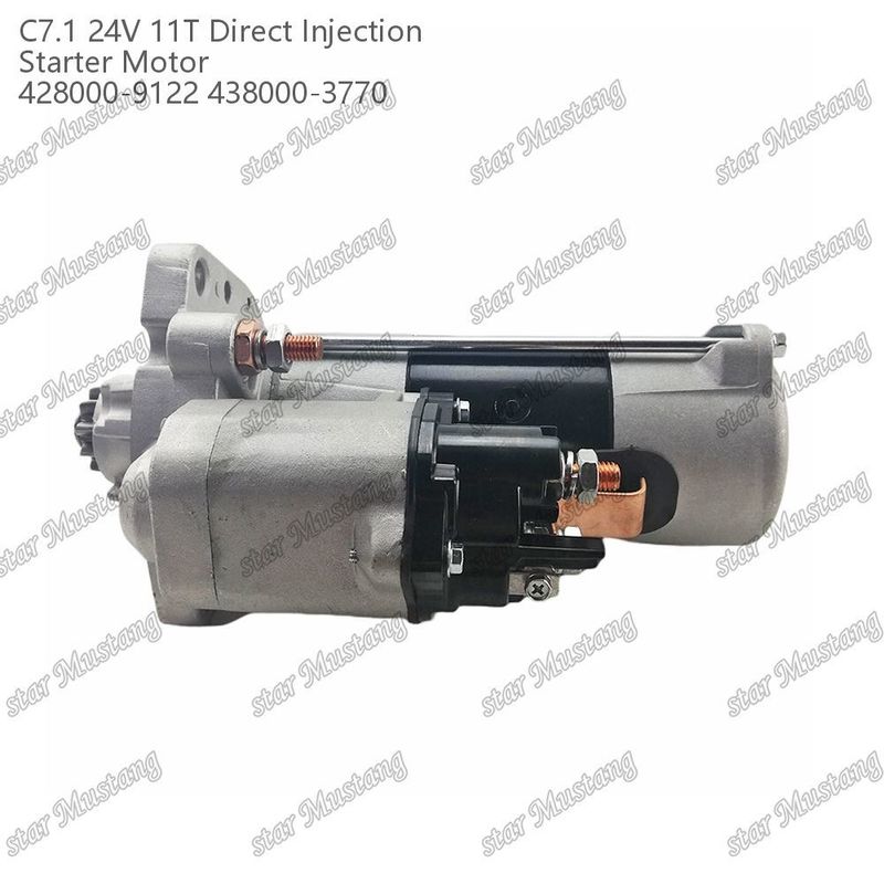 موتور استارتر موتور C7.1 DI نوع 24V 11T 428000-9122 438000-3770 برای قطعات معدنی موتور Caterpillar