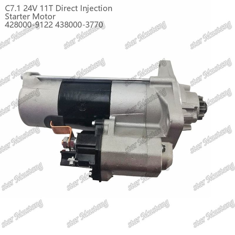 موتور استارتر موتور C7.1 DI نوع 24V 11T 428000-9122 438000-3770 برای قطعات معدنی موتور Caterpillar
