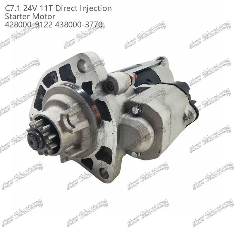 موتور استارتر موتور C7.1 DI نوع 24V 11T 428000-9122 438000-3770 برای قطعات معدنی موتور Caterpillar