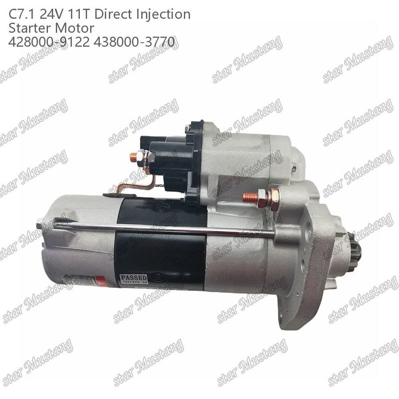 موتور استارتر موتور C7.1 DI نوع 24V 11T 428000-9122 438000-3770 برای قطعات معدنی موتور Caterpillar