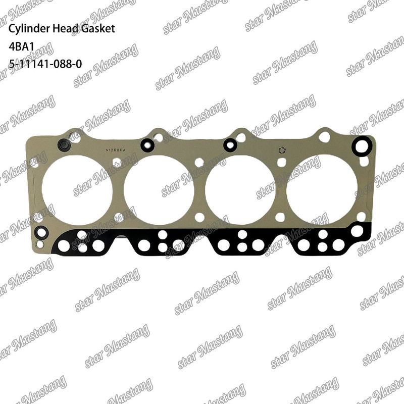 گاسکت سر سیلندر 4BA1 فلزی 5-11141-088-0 برای قطعات یدکی موتور ISUZU
