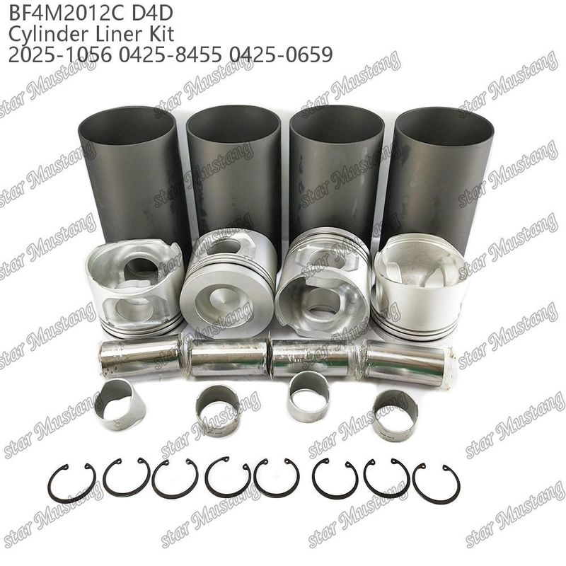 کیت پیستون موتور برای وسایل نقلیه سنگین BF4M2012C D4D 2025-1056 0425-8455 0425-0659