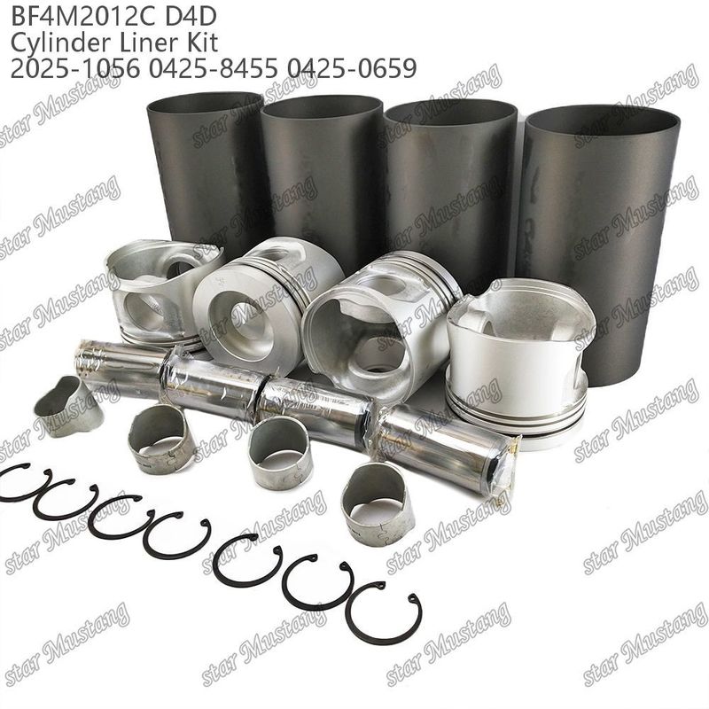 کیت پیستون موتور برای وسایل نقلیه سنگین BF4M2012C D4D 2025-1056 0425-8455 0425-0659