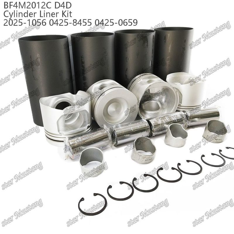 کیت پیستون موتور برای وسایل نقلیه سنگین BF4M2012C D4D 2025-1056 0425-8455 0425-0659