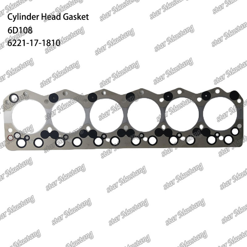 گاسکت سیلندر 6D108 6221-17-1810 6221-11-1811 برای قطعات یدکی موتور KUMATSU