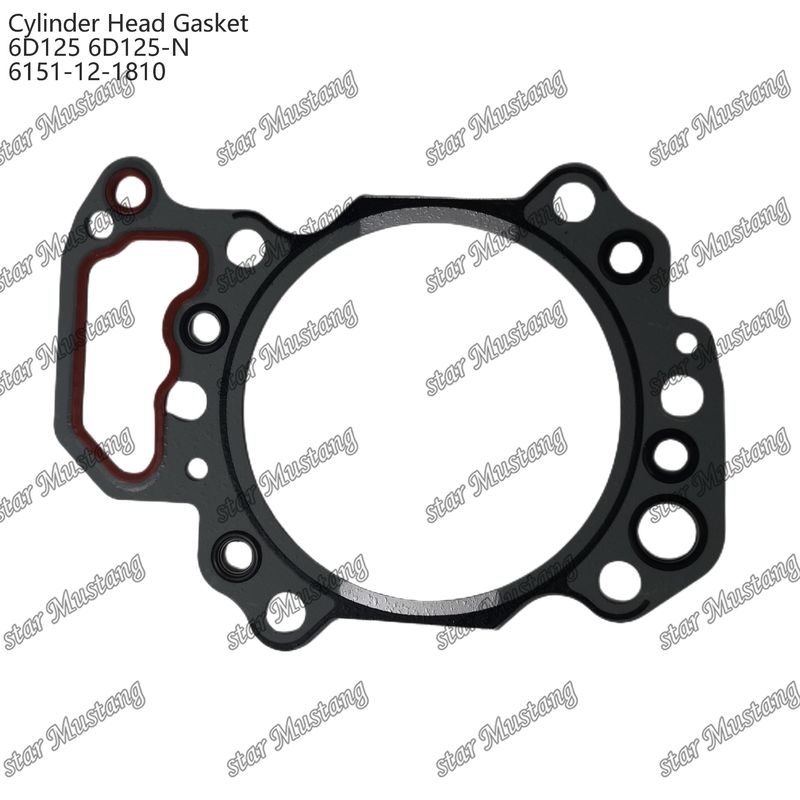 گاسکت سیلندر 6D125 6D125-N 6151-12-1810 برای قطعات یدکی موتور KUMATSU