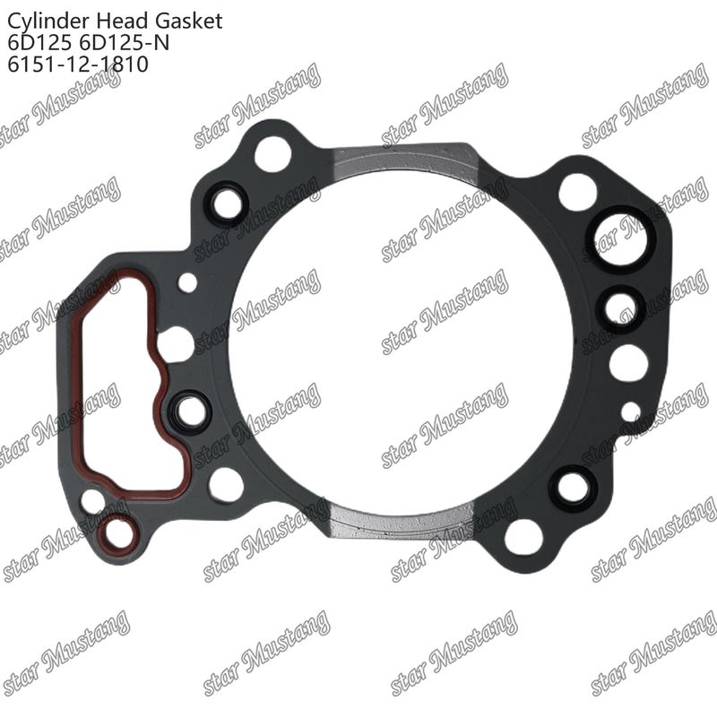 گاسکت سیلندر 6D125 6D125-N 6151-12-1810 برای قطعات یدکی موتور KUMATSU