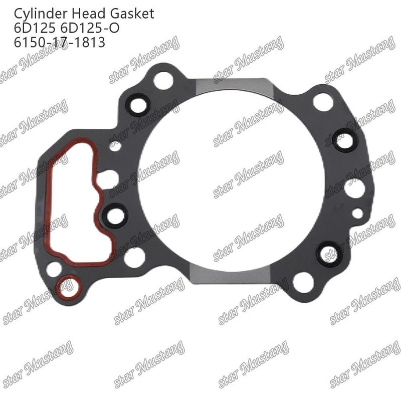 گاسکت سر سیلندر 6D125 6D125-O 6150-17-1813 برای قطعات یدکی موتور KUMATSU