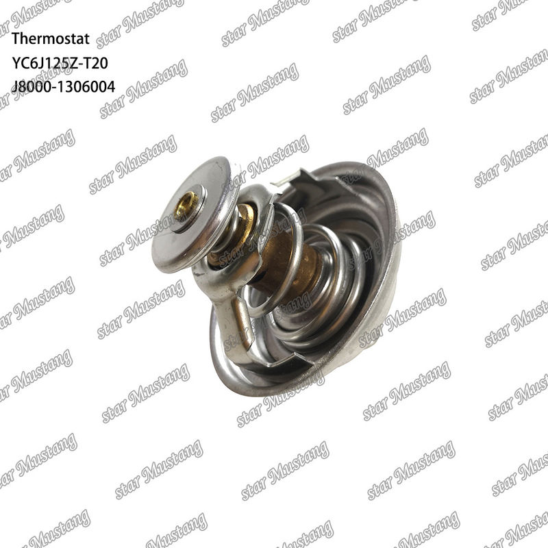 ترموستات YC6J125Z-T20 J8000-1306004 75°C بخش موتور با ساختار یکپارچه و 6 ماه