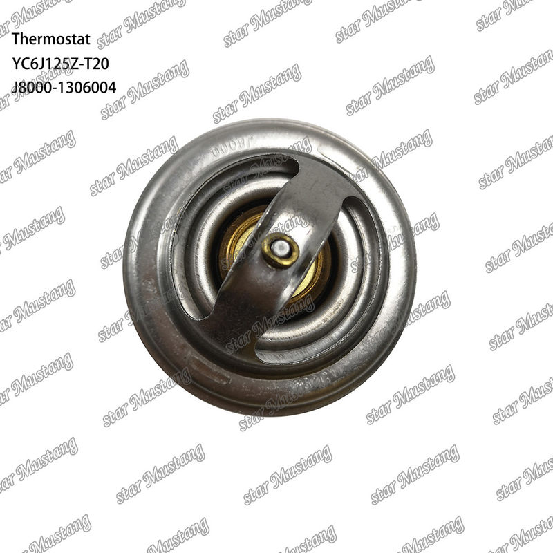 ترموستات YC6J125Z-T20 J8000-1306004 75°C بخش موتور با ساختار یکپارچه و 6 ماه
