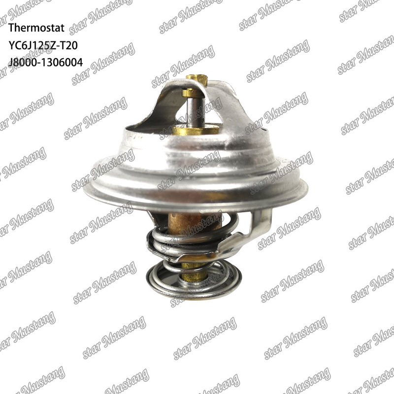 ترموستات YC6J125Z-T20 J8000-1306004 75°C بخش موتور با ساختار یکپارچه و 6 ماه