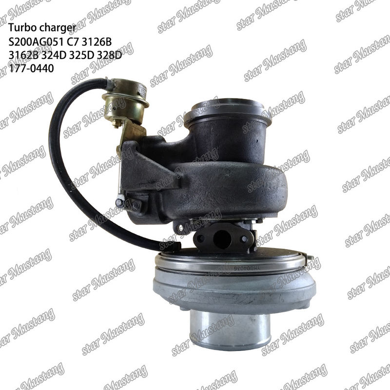 توربو شارژر S200AG051 C7 3126B 3162B 324D 325D 328D 177-0440 بخش موتور با ساختار یکپارچه و 6 ماه
