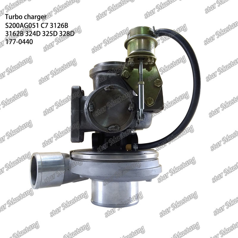 توربو شارژر S200AG051 C7 3126B 3162B 324D 325D 328D 177-0440 بخش موتور با ساختار یکپارچه و 6 ماه