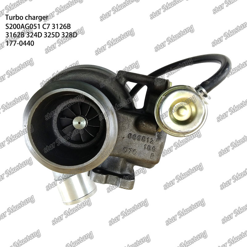 توربو شارژر S200AG051 C7 3126B 3162B 324D 325D 328D 177-0440 بخش موتور با ساختار یکپارچه و 6 ماه