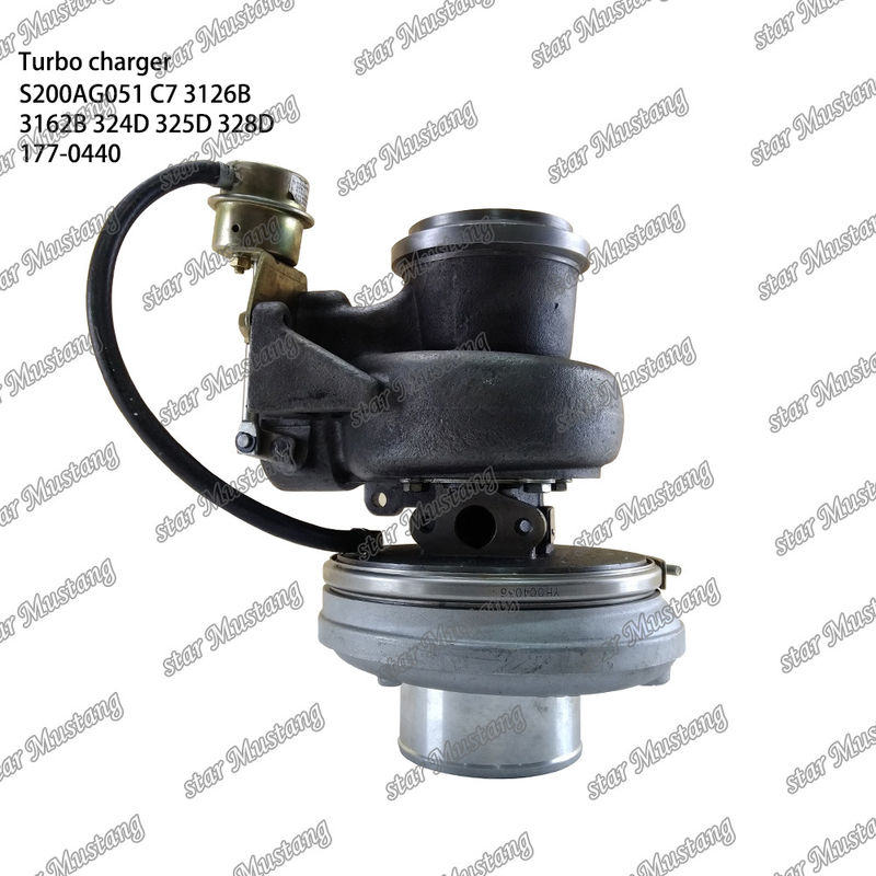 توربو شارژر S200AG051 C7 3126B 3162B 324D 325D 328D 177-0440 بخش موتور با ساختار یکپارچه و 6 ماه