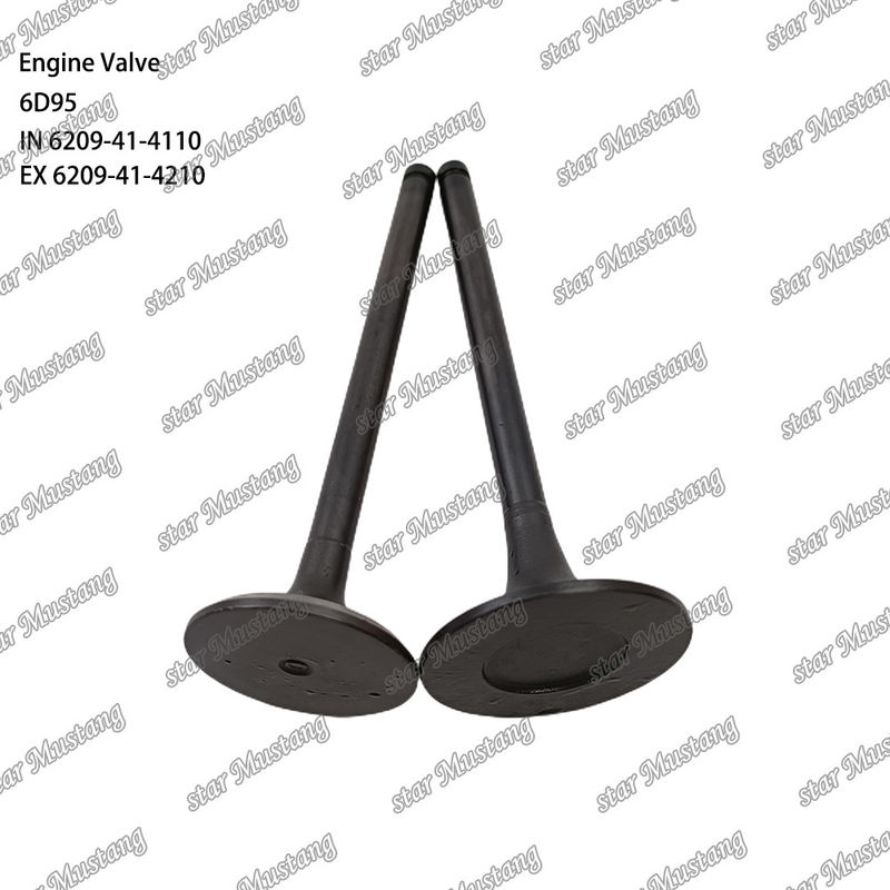 دریچه 6D95 IN 6209-41-4110 EX 6209-41-4210 مناسب برای قطعات معدنی موتور Komatsu