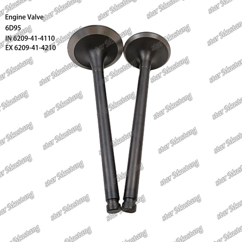 دریچه 6D95 IN 6209-41-4110 EX 6209-41-4210 مناسب برای قطعات معدنی موتور Komatsu