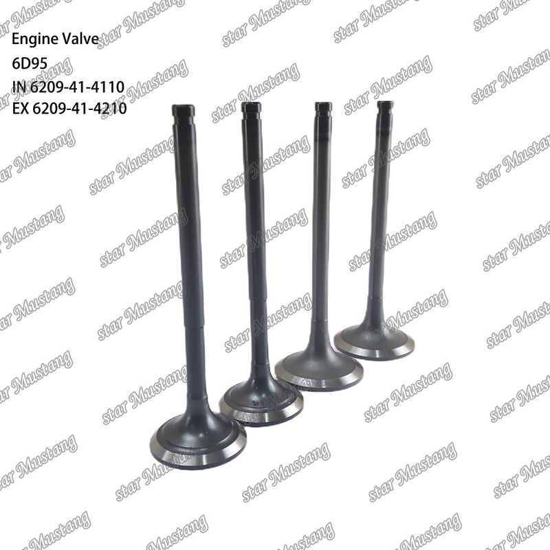 دریچه 6D95 IN 6209-41-4110 EX 6209-41-4210 مناسب برای قطعات معدنی موتور Komatsu