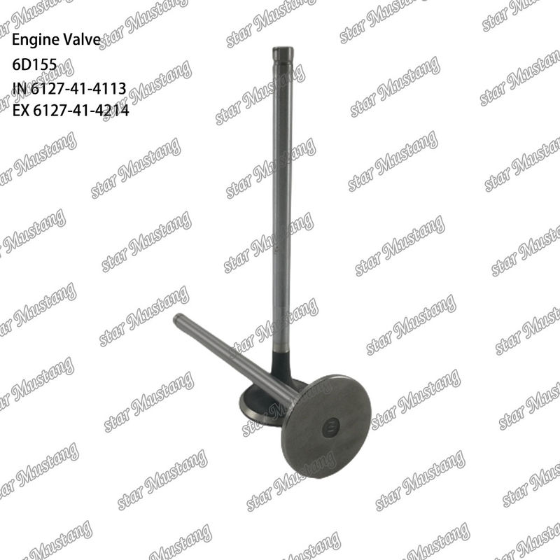دریچه 6D155 IN 6127-41-4113 EX 6127-41-4214 مناسب برای قطعات معدنی موتور کاماتسو
