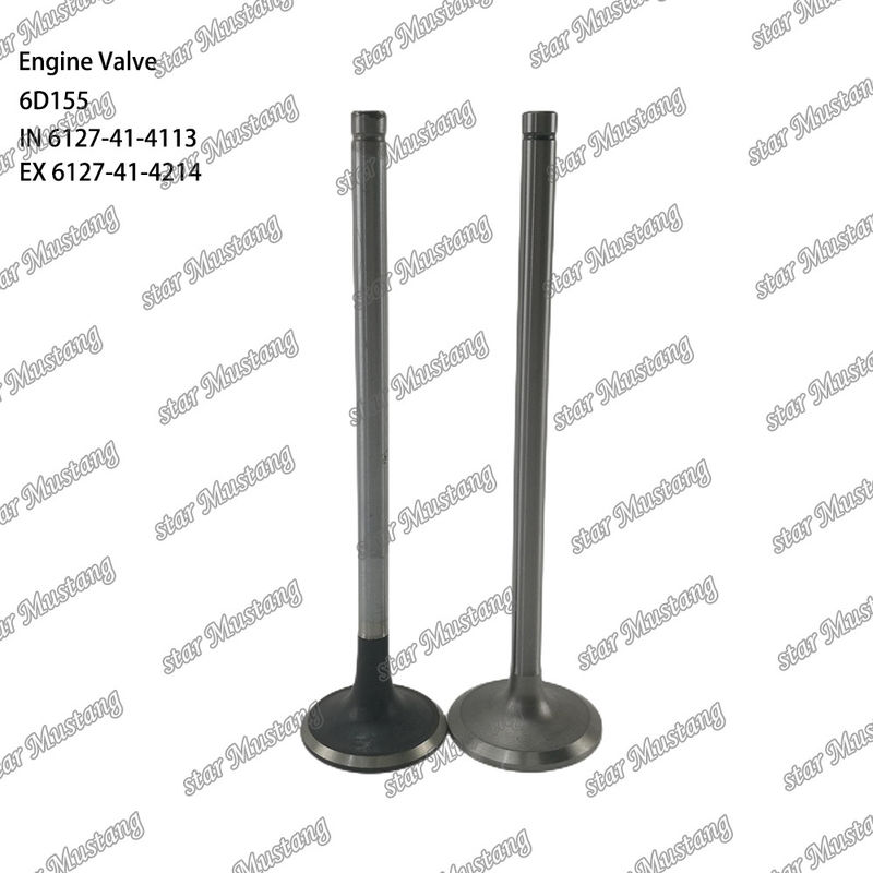 دریچه 6D155 IN 6127-41-4113 EX 6127-41-4214 مناسب برای قطعات معدنی موتور کاماتسو