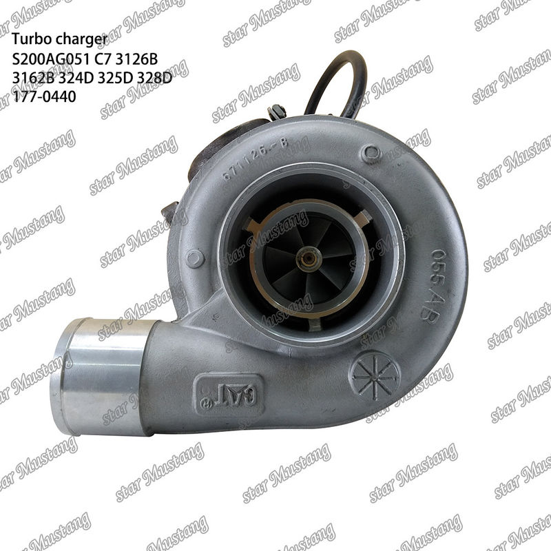 توربو شارژر S200AG051 C7 3126B 3162B 324D 325D 328D 177-0440 بخش موتور با ساختار یکپارچه و 6 ماه