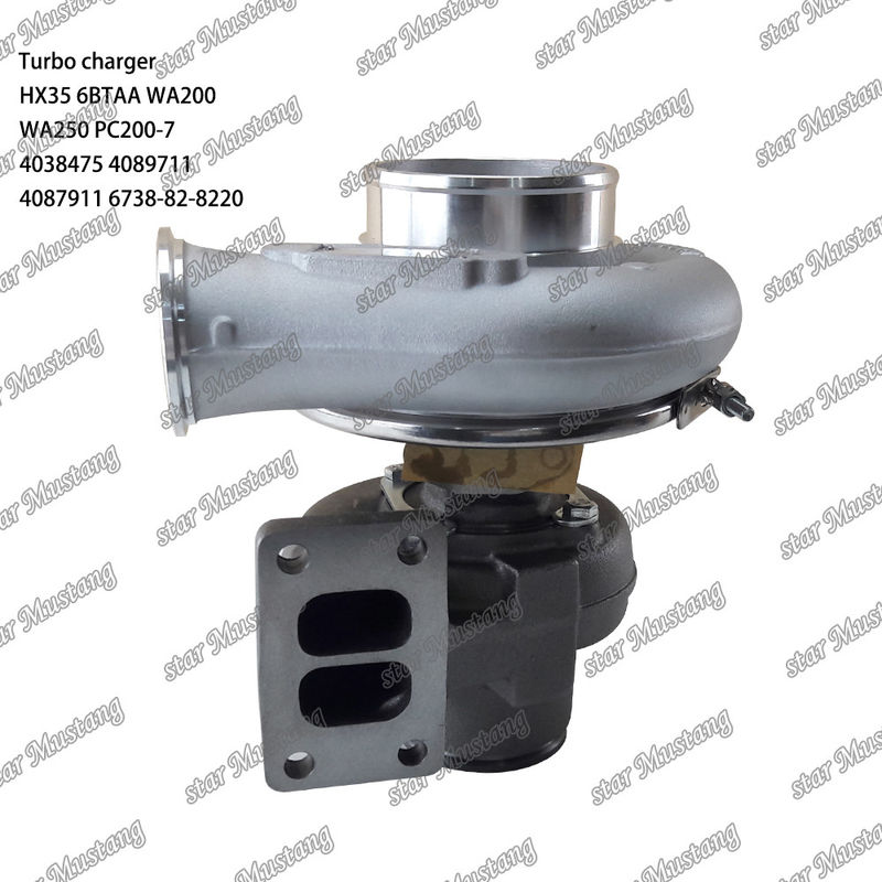 ساختار یکپارچه توربو شارژر HX35 6BTAA WA200 WA250 PC200-7 4038475 4089711 4087911 6738-82-8220 بخش موتور