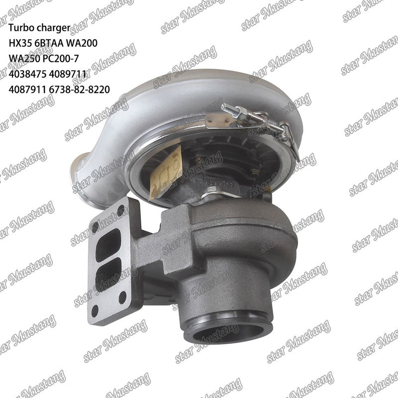 ساختار یکپارچه توربو شارژر HX35 6BTAA WA200 WA250 PC200-7 4038475 4089711 4087911 6738-82-8220 بخش موتور