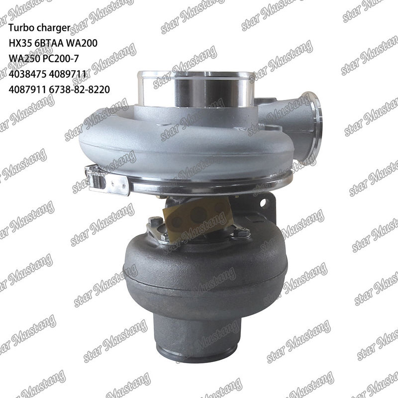 ساختار یکپارچه توربو شارژر HX35 6BTAA WA200 WA250 PC200-7 4038475 4089711 4087911 6738-82-8220 بخش موتور