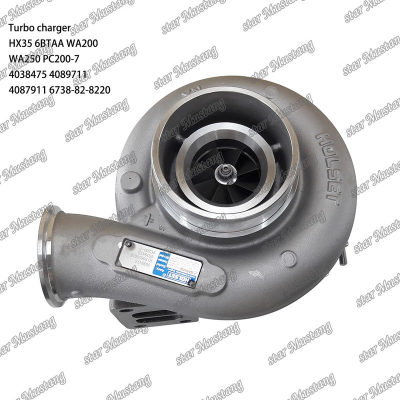 ساختار یکپارچه توربو شارژر HX35 6BTAA WA200 WA250 PC200-7 4038475 4089711 4087911 6738-82-8220 بخش موتور