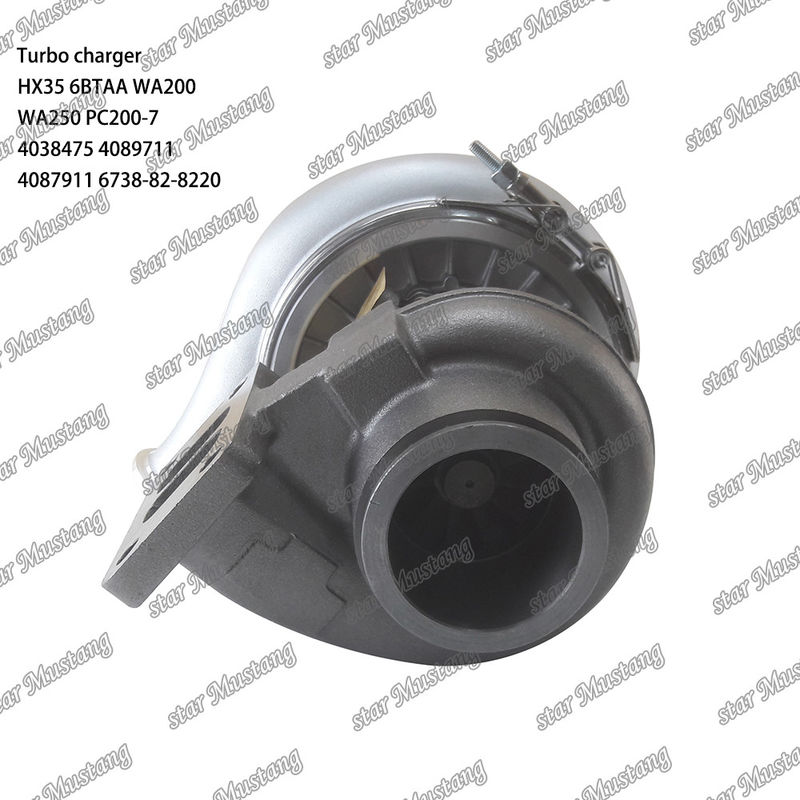 ساختار یکپارچه توربو شارژر HX35 6BTAA WA200 WA250 PC200-7 4038475 4089711 4087911 6738-82-8220 بخش موتور