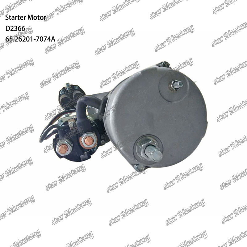 D2366 موتور استارتر موتور 39MT 24V 9.0KW 11T 65.26201-7074A برای قطعات معدنی موتور DOOSAN DAEWOO