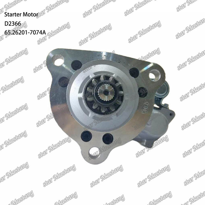 D2366 موتور استارتر موتور 39MT 24V 9.0KW 11T 65.26201-7074A برای قطعات معدنی موتور DOOSAN DAEWOO
