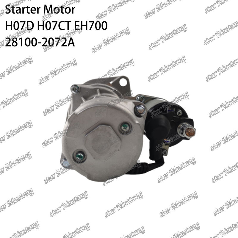 H07D H07CT EH700 EX220-5 موتور استارتر موتور 24V 11T 5.5KW 28100-2072A 28100-1443A 28100-2271 برای قطعات معدنی موتور HINO