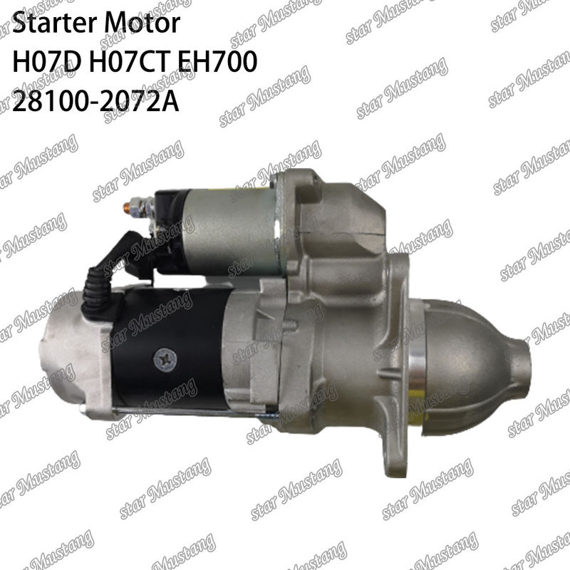H07D H07CT EH700 EX220-5 موتور استارتر موتور 24V 11T 5.5KW 28100-2072A 28100-1443A 28100-2271 برای قطعات معدنی موتور HINO