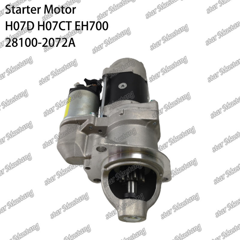 H07D H07CT EH700 EX220-5 موتور استارتر موتور 24V 11T 5.5KW 28100-2072A 28100-1443A 28100-2271 برای قطعات معدنی موتور HINO