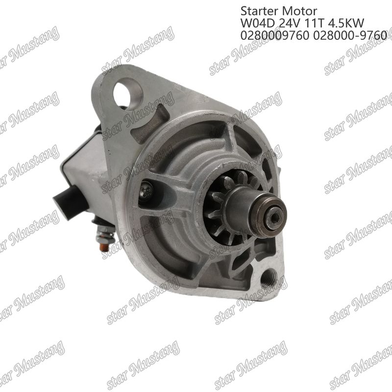 W04D موتور استارتر موتور 24V 11T 4.5KW 0280009760 028000-9760 برای قطعات معدنی موتور HINO
