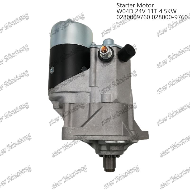 W04D موتور استارتر موتور 24V 11T 4.5KW 0280009760 028000-9760 برای قطعات معدنی موتور HINO