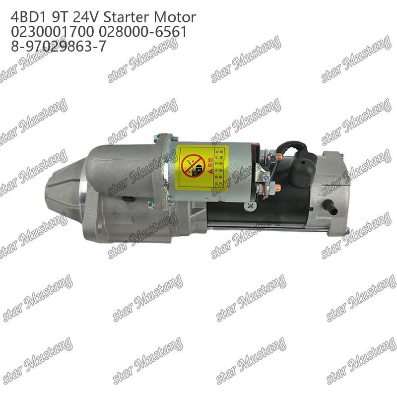 4BD1 موتور استارتر موتور 24V 0230001700 028000-6561 8-97029863-7 برای قطعات معدنی موتور ISUZU