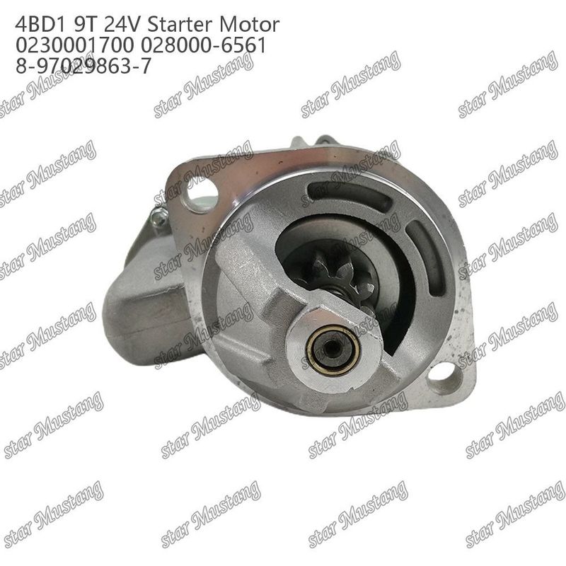 4BD1 موتور استارتر موتور 24V 0230001700 028000-6561 8-97029863-7 برای قطعات معدنی موتور ISUZU