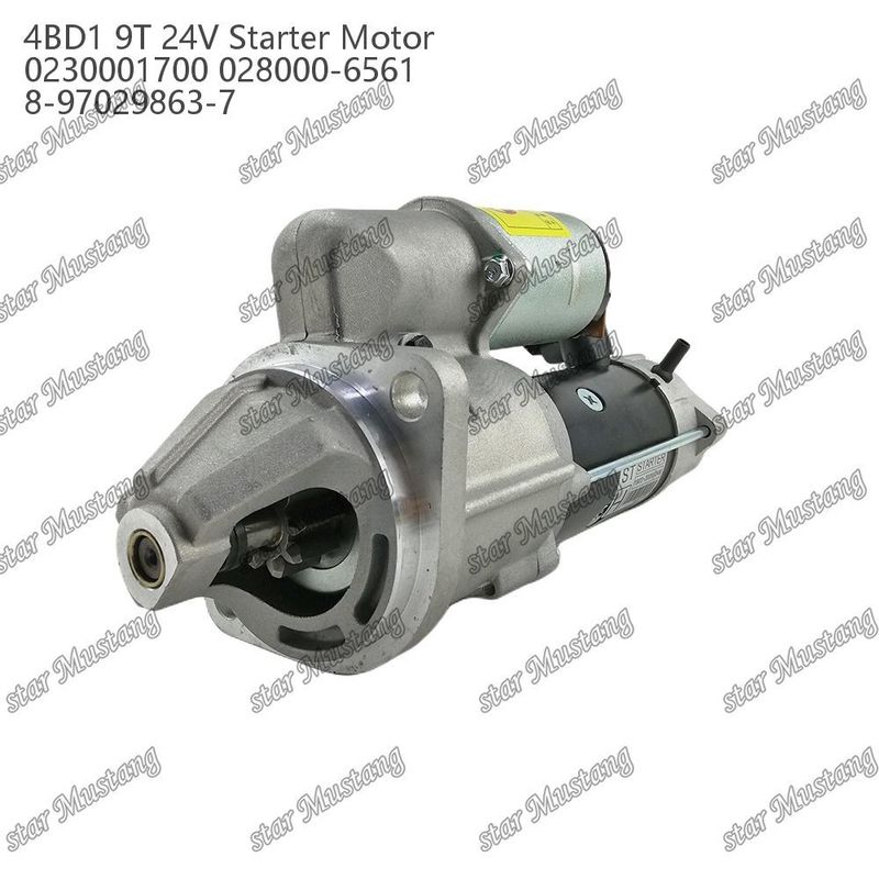 4BD1 موتور استارتر موتور 24V 0230001700 028000-6561 8-97029863-7 برای قطعات معدنی موتور ISUZU