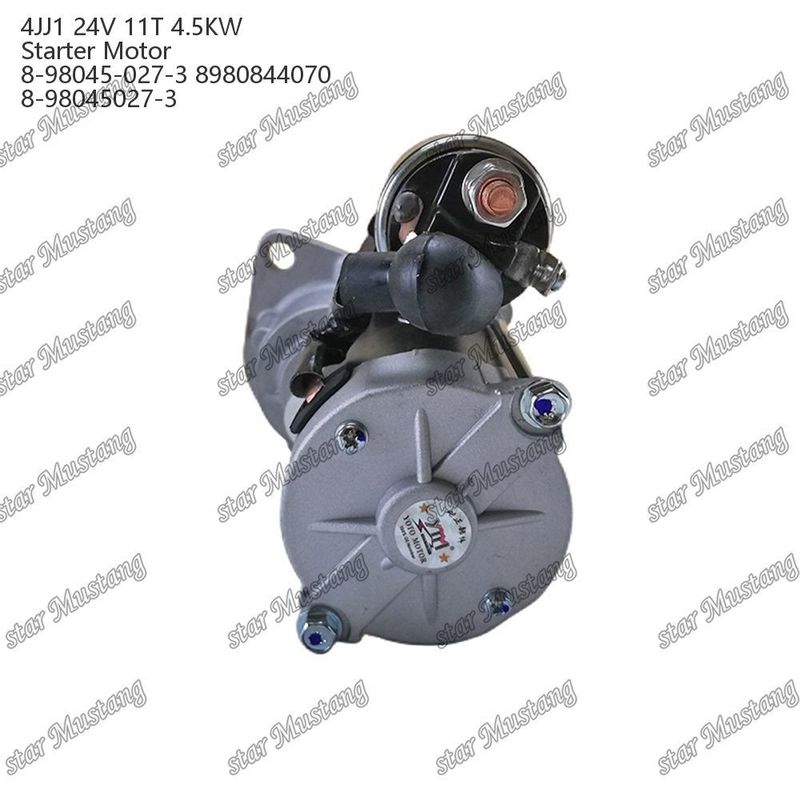 4JJ1 موتور استارتر موتور 24V 11T 4.5KW 8-98045-027-3 8980844070 8-98045027-3 برای قطعات معدنی موتور ISUZU