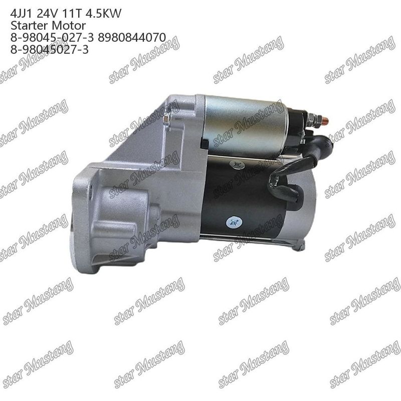 4JJ1 موتور استارتر موتور 24V 11T 4.5KW 8-98045-027-3 8980844070 8-98045027-3 برای قطعات معدنی موتور ISUZU