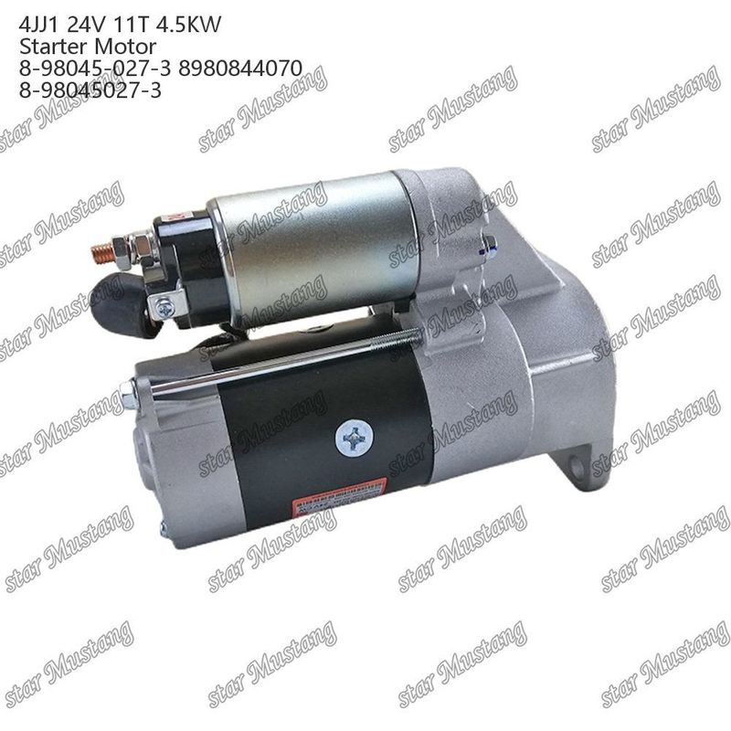 4JJ1 موتور استارتر موتور 24V 11T 4.5KW 8-98045-027-3 8980844070 8-98045027-3 برای قطعات معدنی موتور ISUZU