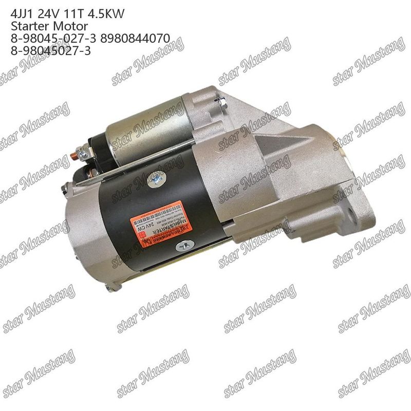 4JJ1 موتور استارتر موتور 24V 11T 4.5KW 8-98045-027-3 8980844070 8-98045027-3 برای قطعات معدنی موتور ISUZU