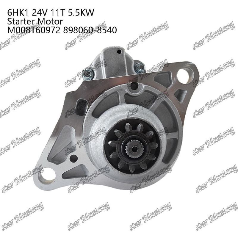 6HK1 موتور استارتر موتور 24V 11T 5.5KW M008T60972 898060-8540 برای قطعات معدنی موتور ISUZU