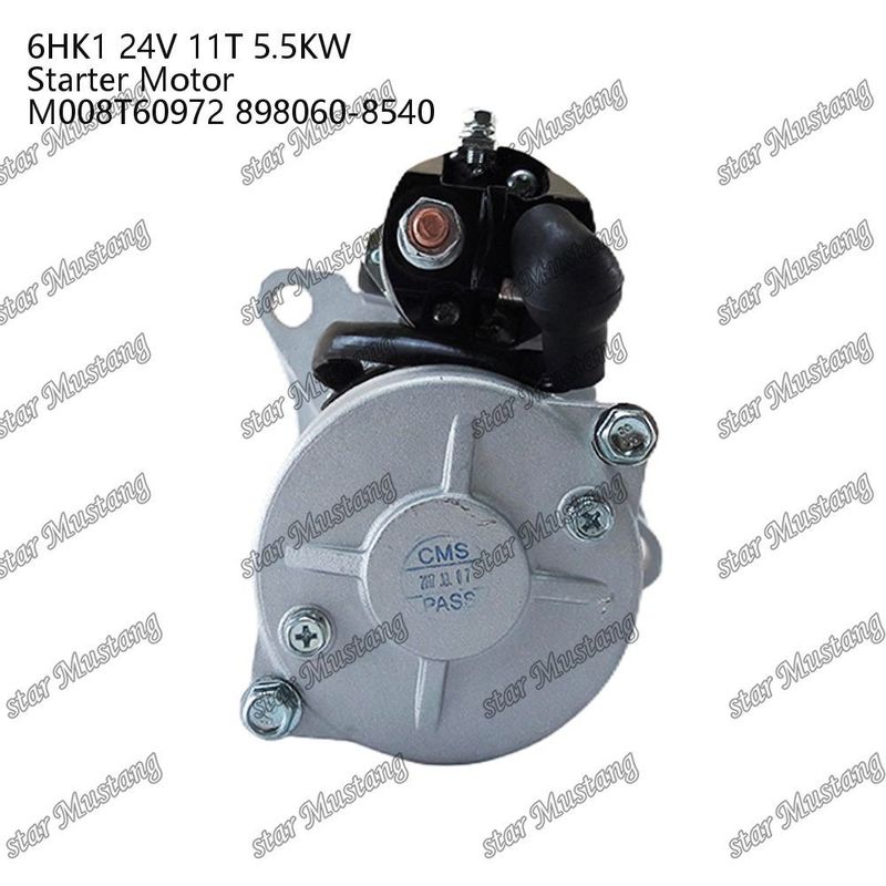 6HK1 موتور استارتر موتور 24V 11T 5.5KW M008T60972 898060-8540 برای قطعات معدنی موتور ISUZU