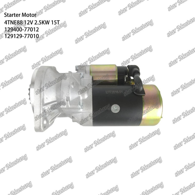 4TNE88 موتور موتور 12V 2.5KW 15T 129400-77012 129129-77010 برای قطعات معدنی موتور YANMAR